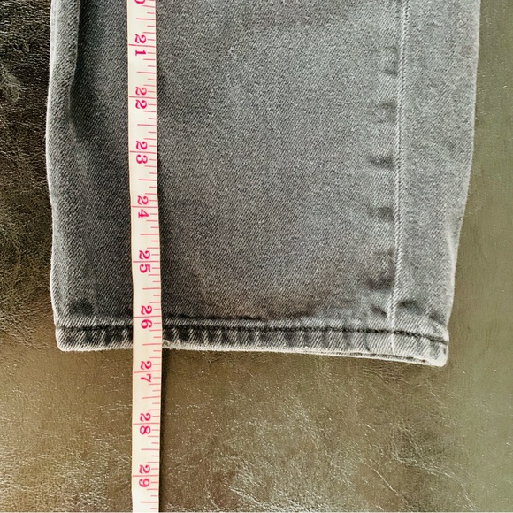 American Eagle Black Distressed Highest Rise 90s Boyfriend Jeans | Size 10 - Picture 8 of 9